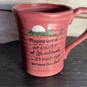 Coffee Mug Ceramic Playing Golf Is Not A Matter Of Life And Death